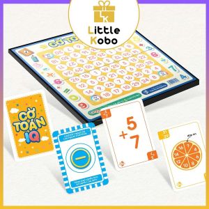 [Bàn Nhựa] Cờ Toán IQ Gấp Gọn Boardgame Học Toán Cộng Trừ Nhân Chia Cho Bé Từ 6 Tuổi Đồ Chơi Trí Tuệ
