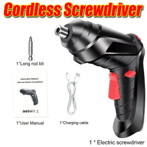 CHIC Cordless Electric Screwdriver Set Foldable Hand Drill with LED Light Rechargeable USB Powered TooL for Furniture DIY 电动螺丝刀