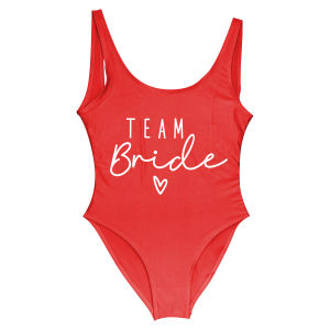 S-3XL Team Bride One-Piece Swimsuit Squad Woman Blush Pink Swimwear Bachelorette Party Swimsuits Beatchwear Bathing Suit2026