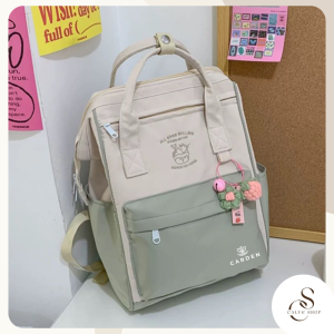Ready / Free Gantungan Lucu Tas Sekolah Korean Style Tas Ransel Wanita Backpack Remaja Anak Korea Fashion Tas Laptop wanita