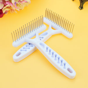 Lược chải lông chó mèo - hình bồ cào 2 hàng đinh