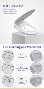 (SG Seller ) Non-Electric Toilet bidet seat cover - V-Shape