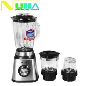 Máy xay sinh tố 3 cối Osako moto đồng công suất 450W có linh kiện thay ST03 bảo hành tháng