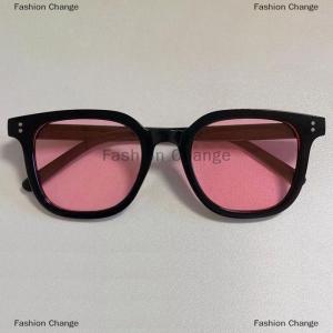 [COD] Fashion Change Fashion Sunglasses For Women Black Frame Powder Blusher Glasses Makeup Free Self Beautification Square Large Frame