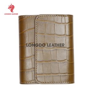Ví Longdo kẹp tiền ví nam mini nhỏ gọn bảo hành 5 năm Longdo Leather - B15