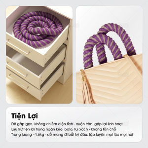 Vòng Lắc Eo Lò Xo 25KG Bọc Vải Dệt Kim Mềm Chất Liệu Thép Cao Cấp Giảm Mỡ Bụng