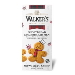 ウォーカーのフェスティバル ショートブレッド ジンジャーブレッド マン (125g)/ Walker’s Festive Shortbread Gingerbread Men (125g)