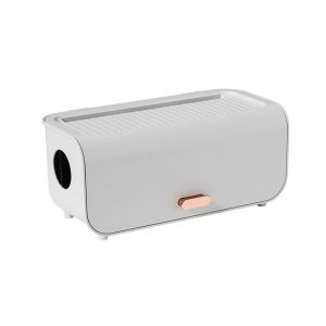 WENTIVV 1Pcs Plastic Charger Socket Organizer  Waterproof Cable Storage Box Power Line Storage Case Router Board Bracket Wire Case