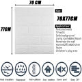 70x77cm Wallpaper foam self-adhesive bricks Stickers waterproof for Rough Wall cement wall paper for wall. 