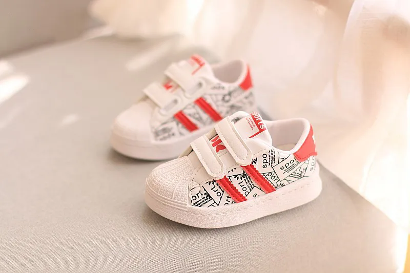 2021 New Kids Shoes Shell Shoes for Boy Girl Baby Walking Shoes