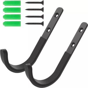 2 ชิ้น ที่แขวน ปืนยาว ติดผนัง Gun Wall Mount Storage Rack ตะขอเก็บของติดผนัง ความจุแบริ่งที่แข็งแกร่ง ชั้นวางของในครัวเรือน