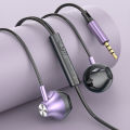 【Type-C Earphone】BlueWow Noise Canceling In-Ear Wired Headphones Stereo Earbuds Sports Earphones Wired Headset For Smartphones. 