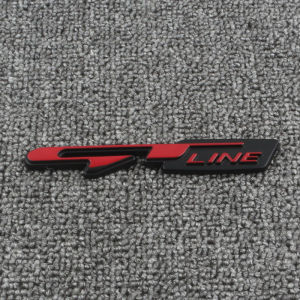 Suitable for Kia GTLINE car logo LANDONG LED Smart Run KX5K3K4K5 Stinger GT car sticker China net logo