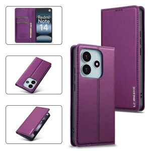 Case For Xiaomi Redmi Note 14 13 12 11 Pro / Redmi Note 14 13 12 5G / Redmi Note 12S 11S Magnetic Leather Wallet Card Slot Flip Cover Casing