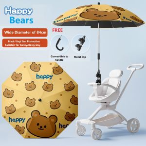 Playhouse Stroller Sunshade Canopy Sunshade Umbrella Nylon Stainless Steel 1-3 years zsj-4587 Adjustable Umbrella Waterproof Fabric
