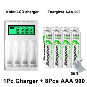 Pujimax 4-slot LCD smart battery charger High quality fast charging