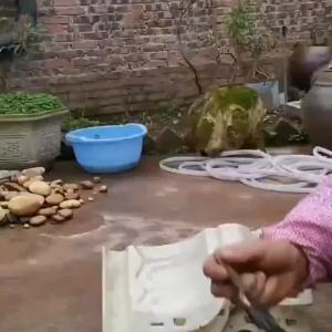 ( ขาดทุนแบบวงกลม ) ใหม่เสาโรมันสไตล์ยุโรปแม่พิมพ์กระถางดอกไม้กลมซีเมนต์แม่พิมพ์อัดฉีดด้านล่างแบบโฮมเมด