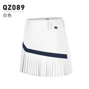 PGM Womens Golf Skirt Fashion women mid waist mini pleated Tennis Skort Sports Short Skirt Summer Breathable Underpants Half A-line Pleated QZ089