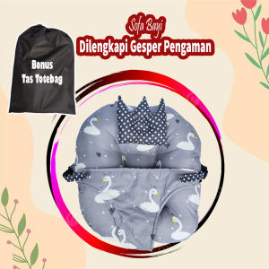 Sofa Bayi Multifungsi Sabuk Pengaman Kasur Bayi Multifungsi Dilengkapi Gesper Pengaman