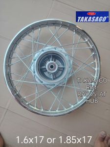 TMX 155 Rear Hub Assembly with Takasago Rim and Spokes 1.6x17 / 1.85x17 Ready to Ride