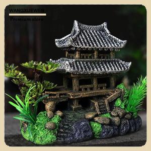 [COD] Simulation Decoration Fish Tank Ornament Ornament Resin Aquarium Ornament Fish Tank Landscape House Model Aquarium Ornament