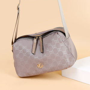 Wolf.id T272 Shoulder Bag Kasual Tas Selempang Bahu Wanita Bahan Kain Oxford Polyester Women Sling Bag Fashion Style Korea Motif Monogram [BISA COD]