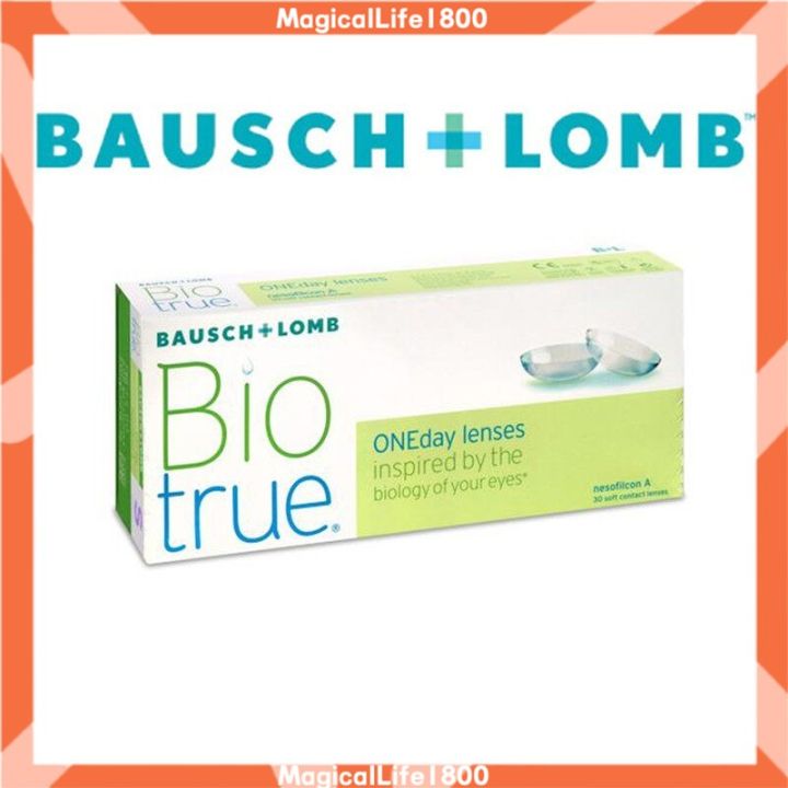 Bausch & Lomb Biotrue Daily Disposable Clear Contact Lenses (30 PCS ...