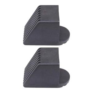 2Pcs Gym Equipment Square End Caps Foot Cover Protectors Square End Cover Fitness Equipment End Caps Easy to Install