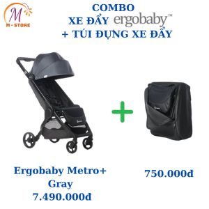 [USA] Xe Đẩy gấp gọn siêu nhẹ Ergobaby Metro+ Compact xe đẩy đi chơi cho em bé tiện nghi siêu êm bảo hành 12 tháng