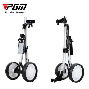 PGM High Quality Golf Push Carts 2 Wheels Pull Carts Aluminum Alloy Foldable Golf Trolley QC002