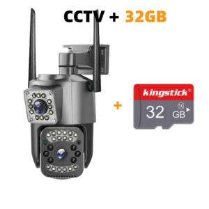 [BUY 1 TAKE 1] V380 Pro CCTV Camera 8MP Dual Lens Dual Screens Outdoor CCTV no Need Internet 360° Auto Tracking 4K HD Infrared Night Vision Waterproof Two-Way Audio and Speakers Video Playback Remote Surveillance
