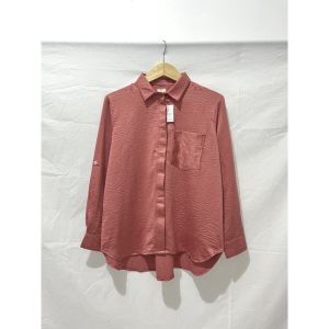 Kemeja Kerja Sanum Blouse Wanita Oversize Lengan Panjang