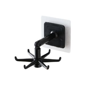 Houseeker 360 Degrees Rotated 6 Hooks Multi-Purpose Rotatable Rack For Kitchen Utensils Organizer Spatula Spoon Storage Hanger Accessories