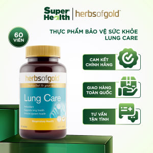 Viên Uống Hỗ Trợ Phổi Herbs of Gold Lung Care – Bảo Vệ Phổi & Tăng Miễn Dịch – Hộp 60 Viên