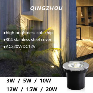 Led Underground Lamp Outdoor Deck Lighting DC12V/AC220V 3W 5W 10W 12W IP67 Buried Inground for Yard Garden Path Stair Decor