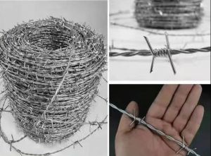 Double strand 2.2MM thickness 10/50/100 Meters Iron Barbed Wire Roll Fence Barbed Wire Anti-climb Protect Fence Galvanized Anti-rust Stee Wire
