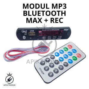KIT MP3 BLUETOOTH MAX + RECORD DC 7 - 12 VOLT