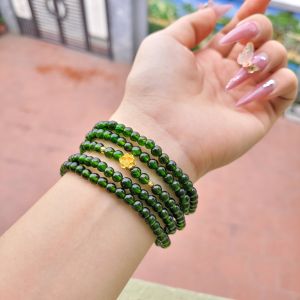 Q677 Chuỗi 5v Diopside 5li VIP mix charm sen V24k bi phay V10k Mộc và Hoả - Phong Thuỷ TUDO P