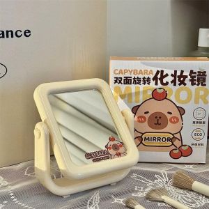 Gương Trang Điểm Để Bàn Hoạ Tiết Capybara Decor Siêu Xinh - gương cute 2 màu