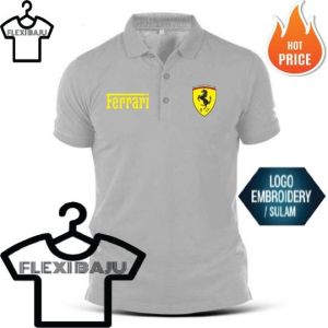 PROMOSI HEBAT [SULAM] Ferrari S LINE EMBROIDERY BAJU LELAKI PEREMPUAN POLO TEE!! 100% COTTON