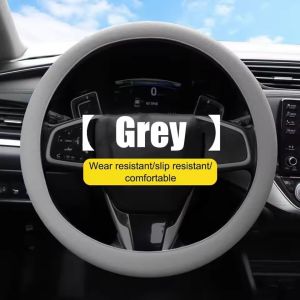 Car Steering Wheel Cover Soft Silicone Non-Slip Steering Wheel Elastic Cover Auto Interior Protector Car Styling Accessory