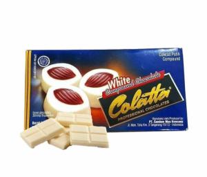 Cokelat Putih Compound Colatta Kemasan Kotak 250gr / Cokelat Leleh / Cokelat Batang