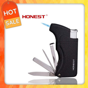 Hộp Quẹt Bật Lửa khò gas 1 tia kiêm bộ dụng cụ đa năng Honest BCZ241 thiết kế độc lạ tiện dụng - dùng gas cao cấp ( giao màu ngẫu nhiên ) (KHÔNG CHỨA XĂNG GAS)