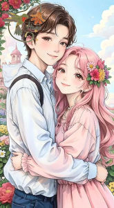 Tranh đính đá Tình yêu bắt đầu H253 kích thước 30x40cm tự hoàn thành