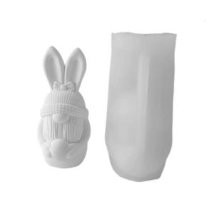 Christmas Bearded Dwarf Old Man Mold Cute Easter Rabbit Silicone Mold Design Home Ornament DIY Craft Tool