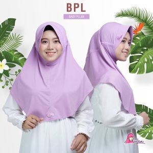 Jilbab Miulan Dewasa Bergo PLAIN LAURA BPL-L Bergo Tali Serut Jilbab Jersey Best Seller