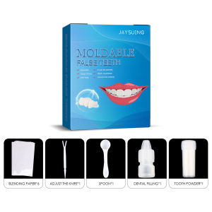 Jaysuing Denture Repair Kit Missing Broken Teeth Recovering Moldable Tooth Filling Tools Filling Flase Teeth Repair Kit Temporary Tooth Repair Tools Solid Glue Plastic Kit Suit False Teeth Filling Dental Glue For Tooth Reparing