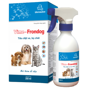 Thuốc xịt diệt ve chó mèo VIME FRONDOG 250 ml Vemedim - Thuốc diệt ve rận bọ chét cho chó mèo a pet shop