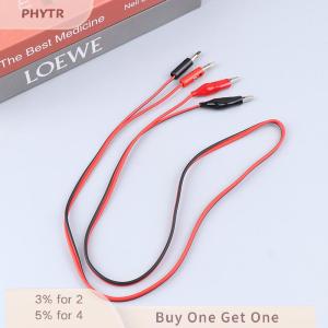 【จัดส่งภายใน 2-3 วัน】 สายเคเบิลสำหรับทดสอบยาว1ชิ้นยาว100ซม. ปลายกล้วยคู่ต่อกับคลิปจระเข้อุปกรณ์ DIY