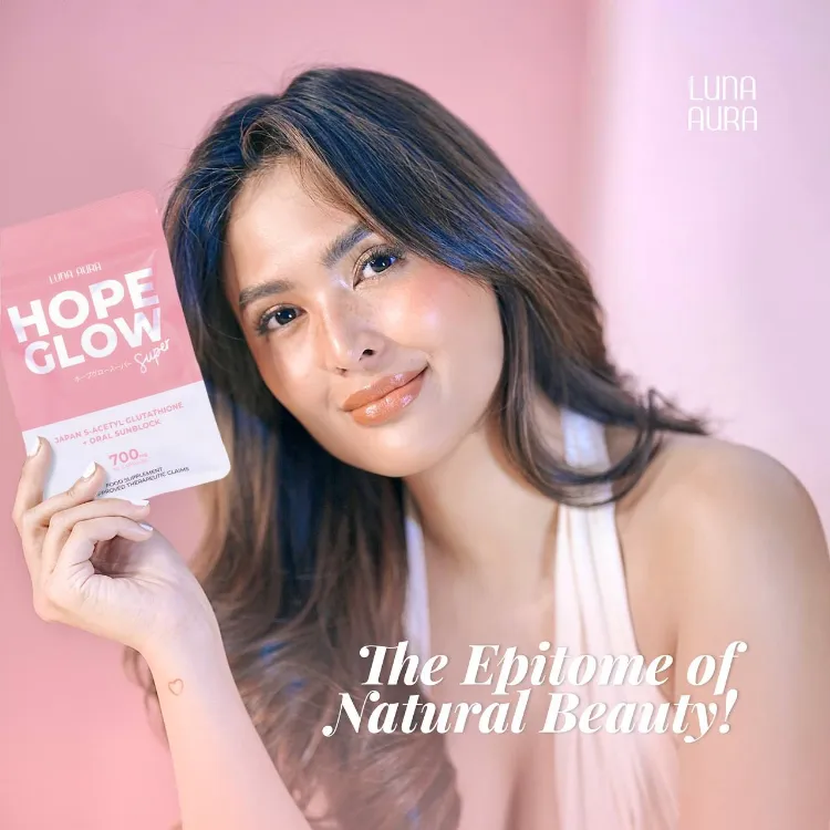 Luna Aura Hope Glow Super Biggie 60 Capsule Whitening Glutathione Collagen  Anti Aging Beauty Supplement by Zamurra Main
